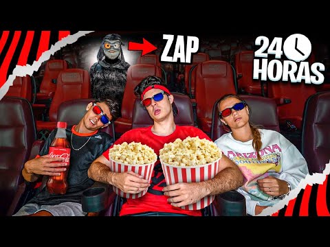 Spending the night at the movies, without being seen by anyone!