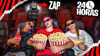 Spending the night at the movies, without being seen by anyone!