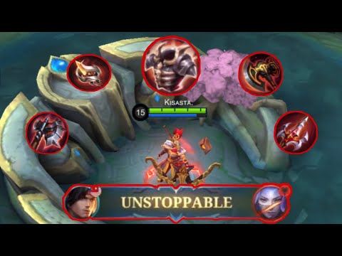 CRAZY RED BUILD!?, UNSTOPPABLE | Mobile Legends