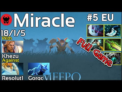 Miracle [Liquid] plays Meepo!!! Dota 2 Full Game 7.20