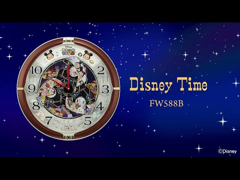 Disney Time ディズニータイム からくり時計 からくり掛け時計 Disney Time（ディズニータイム） 茶メタリック