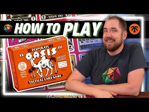 How to Play DESPERATE OASIS | 2 Player Tactical Card Game | Board Game Tutorial