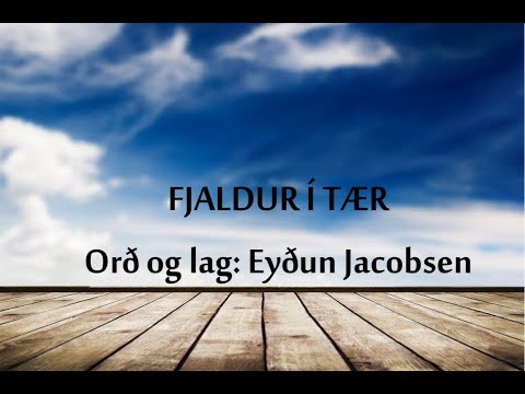 Eyðun Jacobsen. Fjaldur í tær