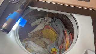 Washday in the MAYTAG MVW7232HW0 washer and WHIRLPOOL CABRIO WED6600VU0 dryer