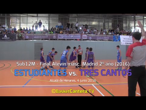 U12M - Final ALEVÍN Masc. madrileña SUB-12 "ESTUDIANTES vs. CB. TRES CANTOS" (BasketCantera.Tv)