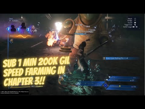 CRISIS CORE –FF7 REUNION I Chapter 3 Best Gil Speed Farming Method For Genji Helm