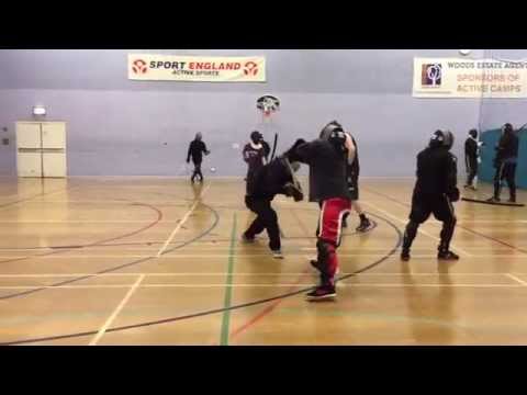 AHF Longsword vs Katana sparring - Roger vs Michael