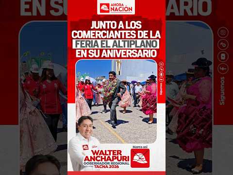 JUNTO A LOS COMERCIANTES DE LA FERIA EL ALTIPLANO EN SU ANIVERSARIO