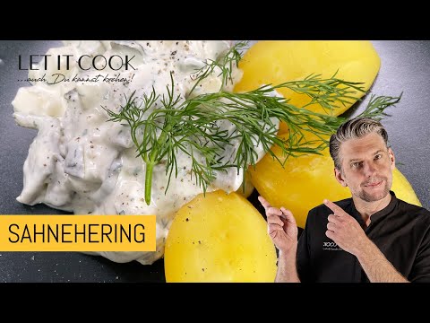 Selbstgemachter Sahnehering. Perfektes Kater-Essen