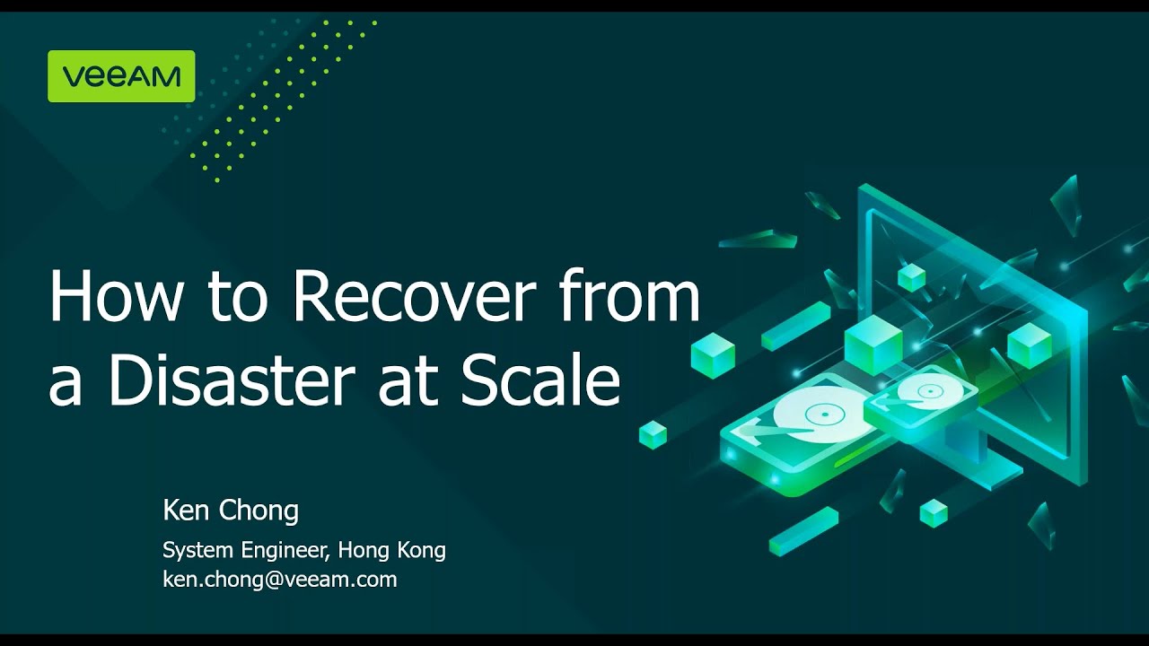 How To Recover From a Disaster at Scale video