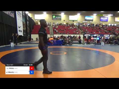 2018 Marine Corps US Open/Senior Men's Greco-Roman 55 Quarters - James Hicks (Army) Vs. Jabari Moo