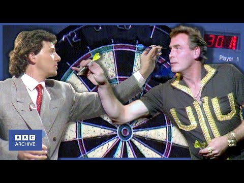 1989: ONLINE DARTS with BOBBY GEORGE | Tomorrow's World | Retro Tech | BBC Archive