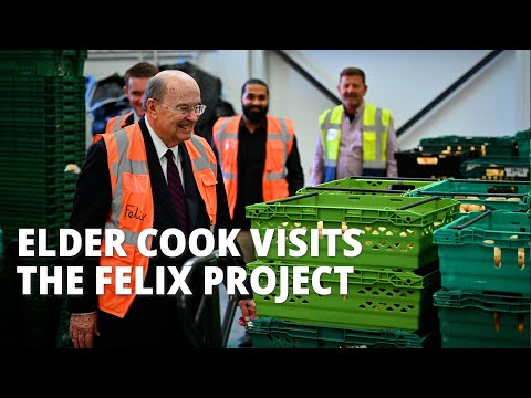 Elder Cook Visits The Felix Project in London