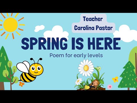 SPRING IS HERE! SHORT POEM FOR CHILDREN