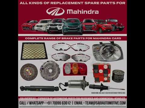 Automotive Replacement Spare Parts For Mahindra Cars - Genuine, OEM and Aftermarket Parts