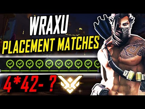 MAX SR - 4*42? WRAXU AIMBOT HANZO FINAL PLACEMENT GAME! [ OVERWATCH SEASON 7 TOP 500 ]
