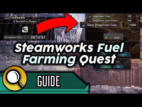 NEW Giant Dragonfuel Coal Farm LIMITED Quest - Fuel Rates and Build - Farewell to Zinogre | MHW IB