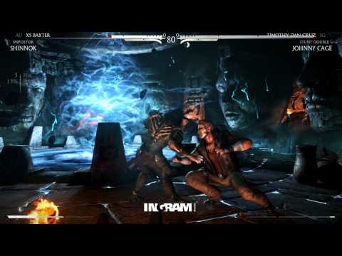 MKX SEAM15 Top 4 - x5baxter (shinnok/jax) vs TimCruz (johnny cage)