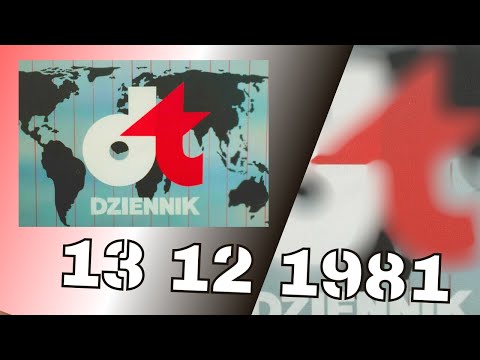 Dziennik Telewizyjny 13  grudnia 1981 - pierwszy dzień stanu wojennego
