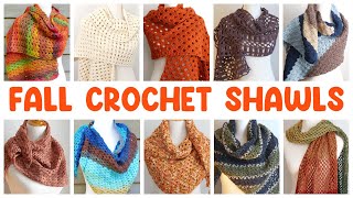 🍁 Top 10 Fall CROCHET SHAWLS (Easy & Cozy Autumn Wraps!)