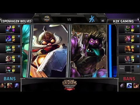 Copenhagen Wolves vs H2k Gaming | Game 3 Season 5 EU LCS Spring Promotion/Relegation | CW vs H2k G3