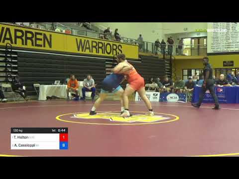 2018 UWW Junior Greco Roman WTT/UWW Junior Greco Roman 130 Finals - Thomas Helton (SITC) Vs. Antho