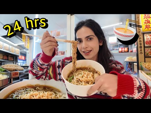 🇰🇷24 hours CVS CHALLENGE : noodle - ramen edition 🍜 ✨