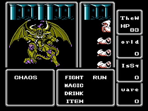 [TAS] NES Final Fantasy "White Mage" by TheAxeMan in 1:16:37.56