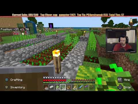Minecraft "Chill Stream" May 14, 2019 pt1 - Chopping Wood and Fishing