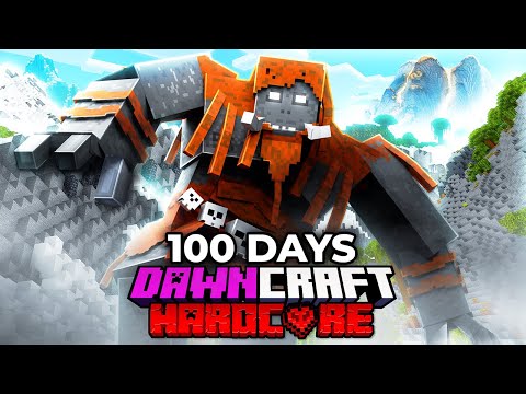 We Survived 100 Days in DUO DAWNCRAFT in Minecraft Hardcore!