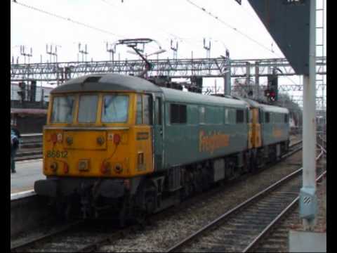 Freightliner 86612 and 86638 at Crewe (12th March 2011)