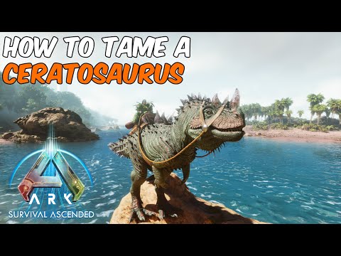 How To Tame the NEW CERATOSAURUS in ARK Survival Ascended #ark #ceratosaurus #arksurvivalascended