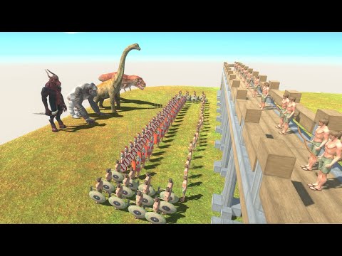 Defending Bridge from GIANTS - Animal Revolt Battle Simulator