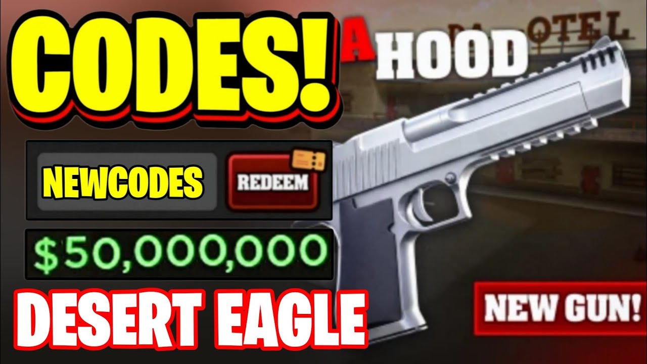 *NEW* ALL DESERT EAGLE UPDATE CODES FOR DA HOOD IN 2026! ROBLOX DA HOOD CODES
