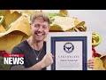 New Record Set For World S Highest Cheese Pull
