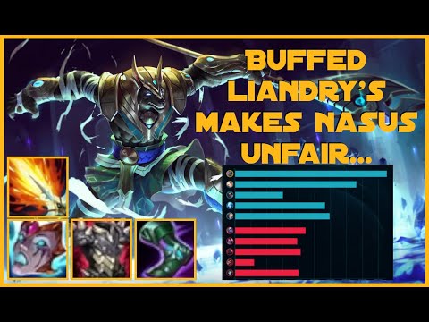 Buffed liandry's makes Nasus unfair... Nasus vs. Tristana - league of legends season 11