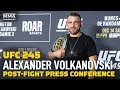 UFC 245: Alexander Volkanovski Post-Fight Press Conference - MMA Fighting