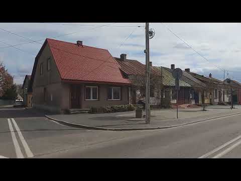 Siedliszcze, przejazd przez centrum miasta