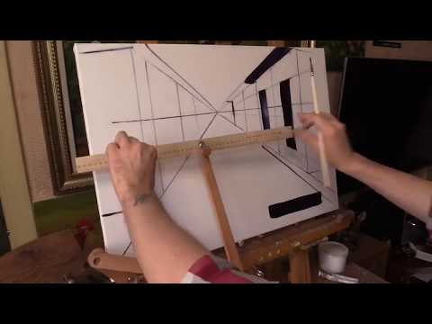 Отрисовка прямых линий на холсте с помощью муштабеля