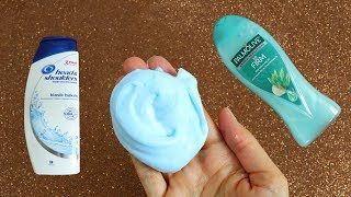 The Best Shampoo, Body Wash and Salt Slime, Shampoo Slime No Glue, 3 INGREDIENTS Shampoo Slime!