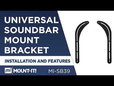 Soundbar Mount, Universal Sound Bar TV Bracket For Mounting Above or Under TV (MI-SB39)