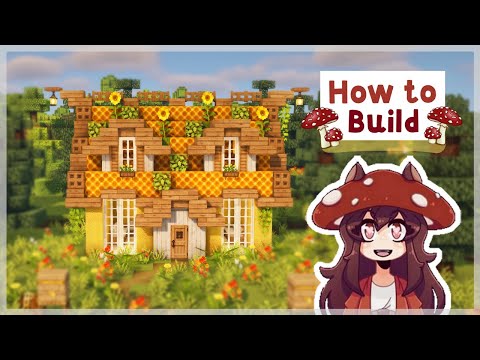 Minecraft Tutorial 1.18 | How to Build a Bee Cottage 🐝 With Mizuno's 16 Craft Texture Pack