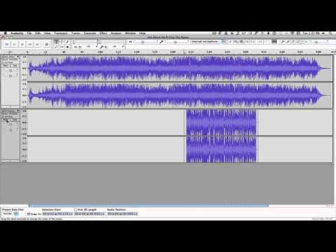 Audacity tutorial--combining 2 songs into one