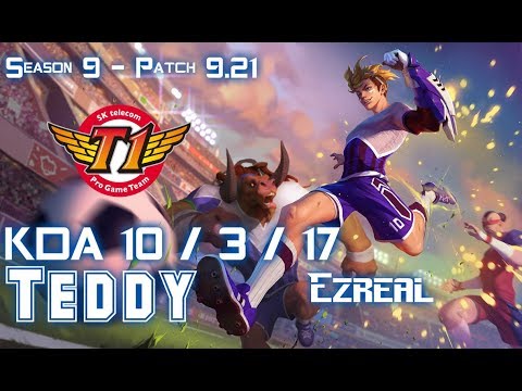 SKT T1 Teddy EZREAL vs XAYAH ADC - Patch 9.21 EUW Ranked