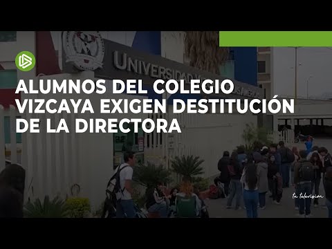Alumnos del Colegio Vizcaya exigen destitución de la directora