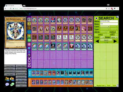 Gem Knight Ftk - 1st Place Yu-gi-oh Day 2018