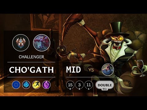 Cho'Gath Mid vs Yasuo - EUW Challenger Patch 9.16