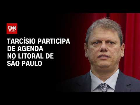 Tarcísio de Freitas vai ao litoral de São Paulo em agenda de campanha | CNN 360º