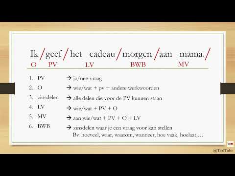 Instructiefilmpje zinsontleding