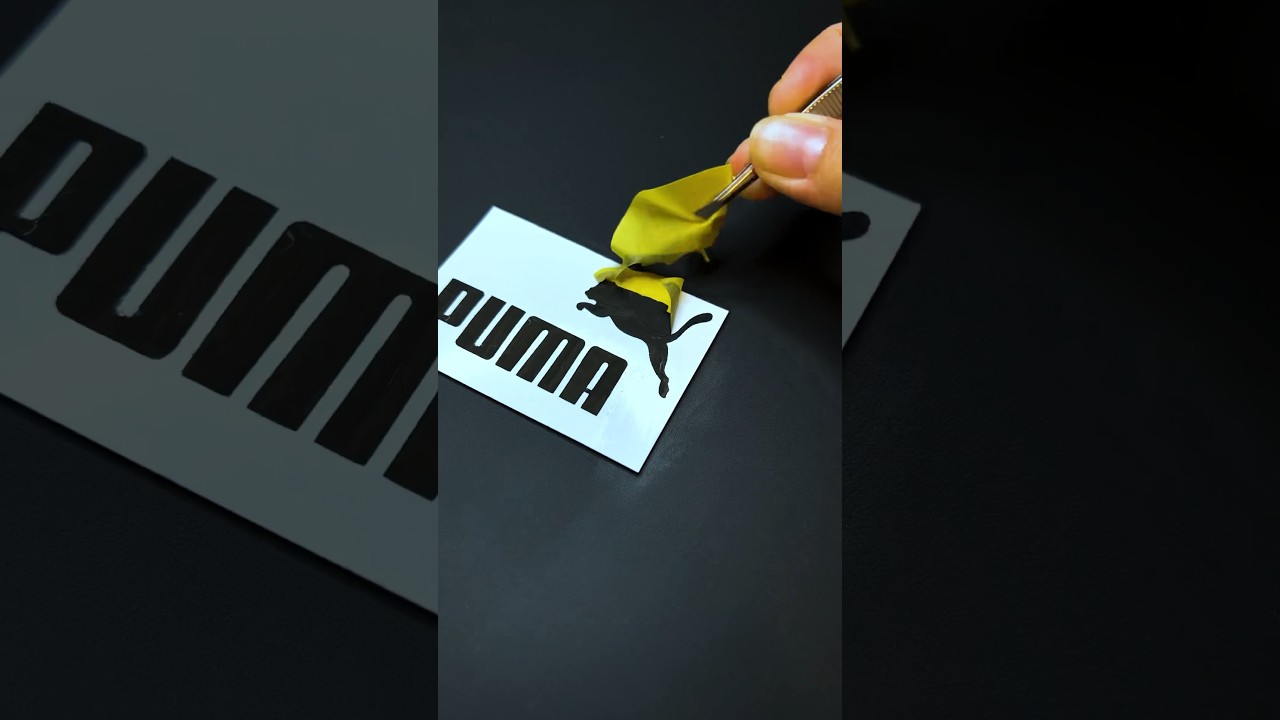 Drawing the Puma logo ⛹🏻‍♂️ What’s next? #art #creative #painting